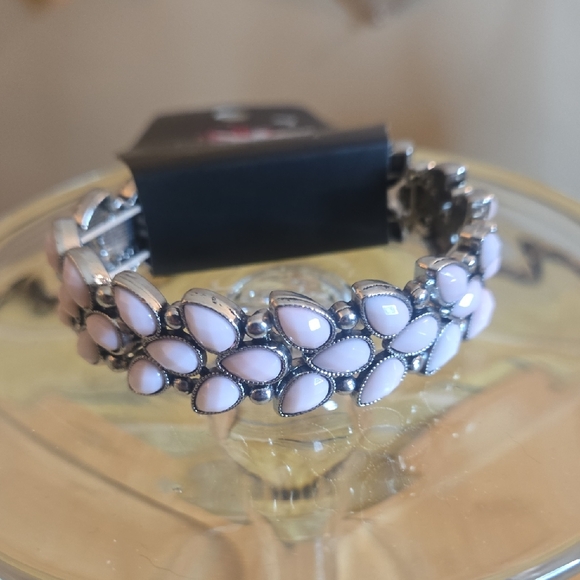 paparazzi Accessories - Pink Teardrop Stone Stretch Bracelet - Women Accessories